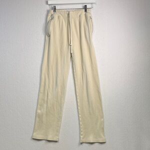 SKIMS Waffle Knit Loose Pant Off White Cream, Small